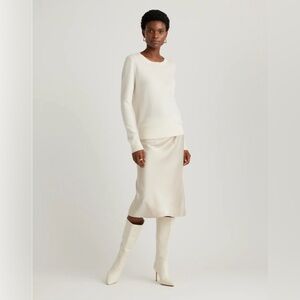 Quince silk skirt Small Champagne (Retail $59)